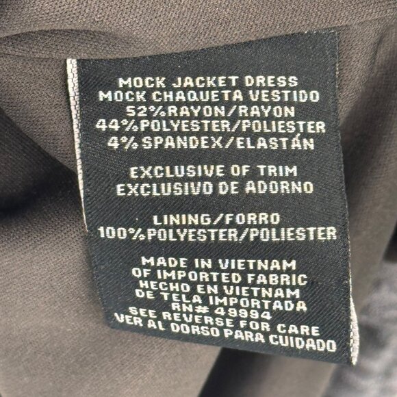 R&M Richards Womens Cascade Grey Knit Jacket Dress size 22w plus new $99 - Picture 11 of 14